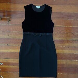 Coquette Romantic Vintage Both Sleeveless Bow Dress Ann Taylor MEDIUM